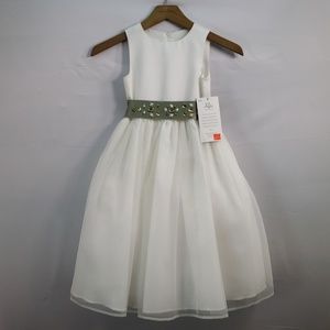 Us Angels Dresses - US ANGELS FLOWER GIRL DRESS SATIN AND ORGANZA Us Angels Dresses - US ANGELS FLOWER GIRL DRESS SATIN AND ORGANZA